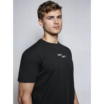 Sinsay - Bavlněné tričko s nápisem - černá - 337HL-99X - 337HL-99X-3XL