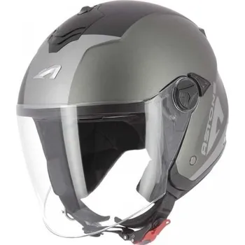 Helma na motorku Moto přilba ASTONE MINIJET S WIPE matná titanová (Velikost: XL) MCF_12707