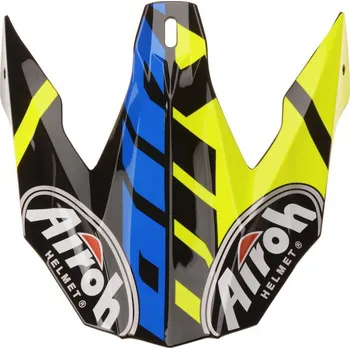 Motodoplněk náhradní kšilt pro přilby TWIST GREAT, AIROH (žlutá/modrá) TWGR17F