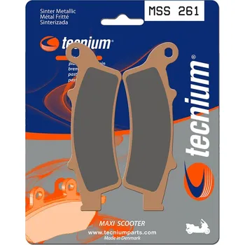Nářadí na motocykly Brzdové destičky TECNIUM Maxi Scooter Sintered Metal - MSS261 MSS261