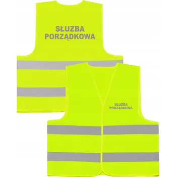 Pánská vesta Žlutá reflexní vesta pro pracovníky POŘÁDKOVÝCH SLUŽEB, velikost XXL
