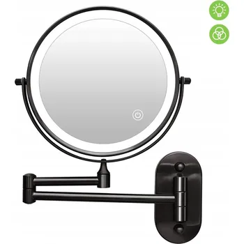 Zrcadlo Kosmetické zrcátko na zeď s LED podsvícením a zvětšením pro líčení