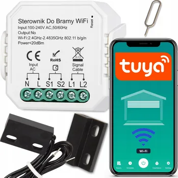 IP kamera ŘÍDICÍ JEDNOTKA PRO GARÁŽOVÁ / VJEZDOVÁ VRATA RELÉ WIFI TUYA S ČIDLEM