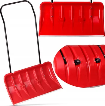 Hrablo na sníh Lopata na sníh plast 82 cm s kovovou násadou