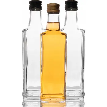 Sklenice 5 ks Skleněné lahve 200 ml se šroubovacím uzávěrem na LIKÉRY VODKU PÁLENKU VÍNO ŠŤÁVU