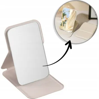 Kosmetické zrcátko Kapesní zrcátko béžové Ecarla