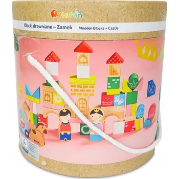 ostatní stavebnice Dřevěné stavebnice Zámek 60 dílků Elefun Toys 18m+