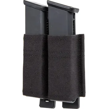 Dvojitá MOLLE sumka FAST na 9mm pistolové zásobníky - černá, Wosport