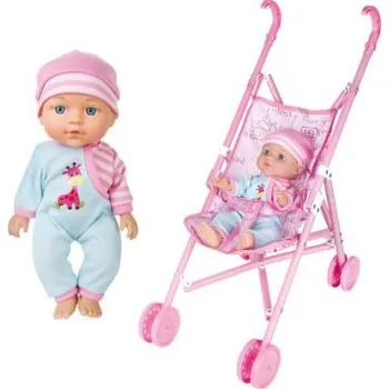 Panenka Miminko se zvuky a kočárkem 27cm - český obal