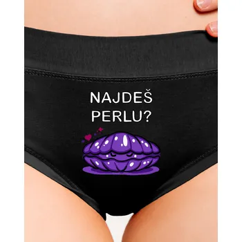 Souprava dámského spodního prádla Bastard Narval a perlorodka dámské kalhotky Black