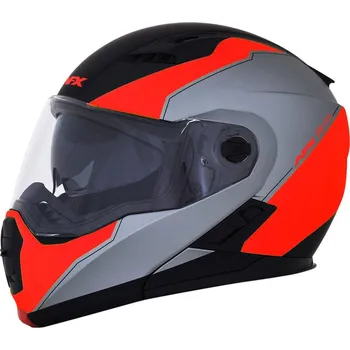 Helma na motorku PŘILBA FX111 M-BLK/RED SM (Velikost: M) 0100-1886