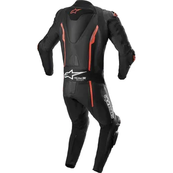 Moto kombinéza jednodílná kombinéza MISSILE V2, TECH-AIR kompatibilní, ALPINESTARS (černá/červená fluo, vel. 60) (Velikost: 46) 3150122-1030