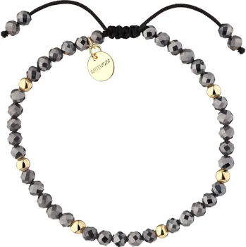 Náramek Pozlacený náramek z mosazi s klenotnickými kameny - AR544-9733