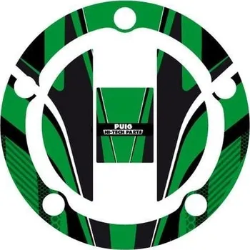 Motodoplněk Ochranné nálepky na víčko nádrže PUIG RADIKAL 6318V zelená SUZUKI GSX-R 1000 2004-2026