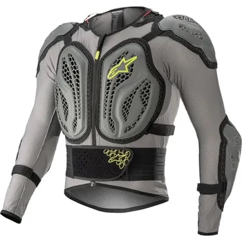 Motocyklový chránič hrudi a pátěře ALPINESTARS(MX) BUNDA BIO ACTION G/Y (6506818-9355-2X) (Velikost: 2XL) 6506818-9355-2X
