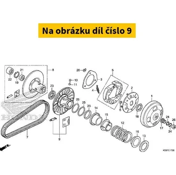 Auto-moto Honda Zadní řemenice - plovoucí část 23224KTW900