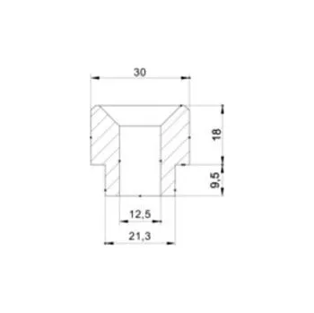 Auto-moto Adaptér na zpětné zrcátko PUIG ADAPTER REAR MIRROR HI-TECH IV BMW F800R 09'-15' 9587N černý na konec řídítek 9587N