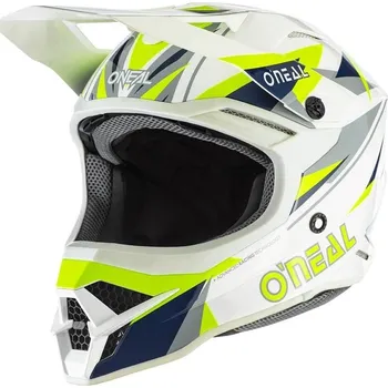 Helma na motorku Přilba O´Neal 3Series TRIZ modrá/žlutá (Velikost: M) 0627-504