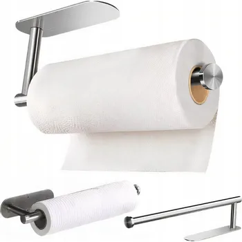 Držák na ručník Držák na papírové ručníky Orion nerezová ocel stříbrný 33,5 cm