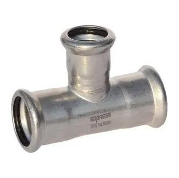 Fitinka Nerezový T-kus PREX 90° redukovaný 54x18 316L