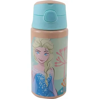 Láhev Hliníková brčková lahev s ramínkem Disney Ledové království 500 ml