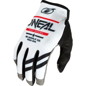 Moto rukavice Rukavice O´Neal Mayhem SQUADRON bílá/černá (Velikost: M) M030-446