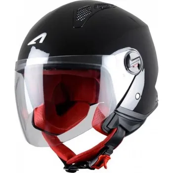 Helma na motorku Moto přilba ASTONE MINIJET černá (Velikost: M) MCF_7601