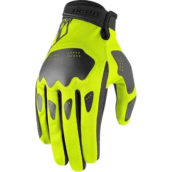 Moto rukavice ICON RUKAVICE HOOLIGAN HIVIZ (3301-3865) (Velikost: L) 3301-3865