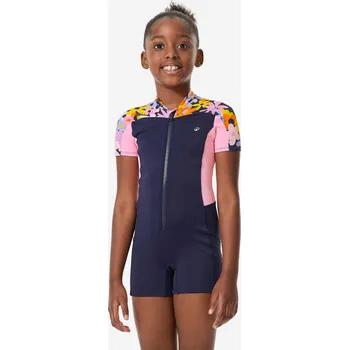 Neoprenové oblečení DECATHLON Dívčí plavecká kombinéza Una 7 LET MODRÁ|RŮŽOVÁ