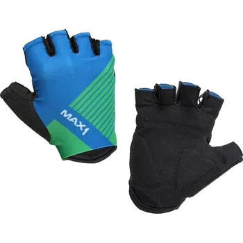 Sport dětské krátkoprsté rukavice MAX1 Raceday 5-6 let modro/zelené