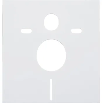 Toaletní stolek CERANO - Kompletní podomítkový WC set Verde - bílá lesklá - WC tlačítko Line, zlatá - k zazdění - 49x36 cm