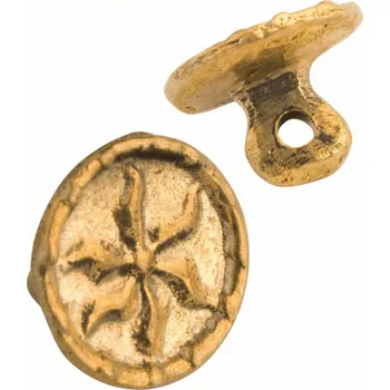 Replika zbraně Výprodej Sada 10 mosazných knoflíků s motivem slunce – Středověk a Renesance - Outlet