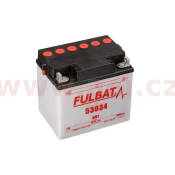 Autobaterie baterie 12V, 53034, 30Ah, 300A, levá, konvenční 186x130x171, FULBAT (vč. balení elektrolytu) 550546