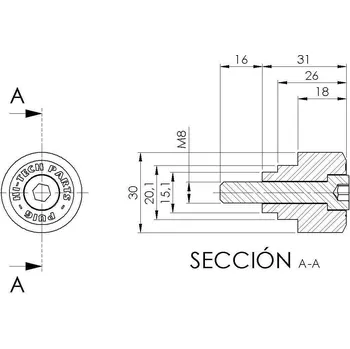 Auto-moto Adaptér na zpětné zrcátko PUIG 9764N černý na konec řídítek 9764N