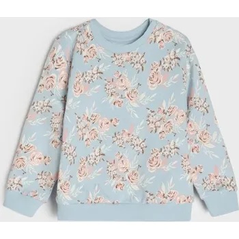 Dívčí mikina Sinsay - Mikina s kulatým výstřihem - světle modrá - 025HH-50X - 025HH-50X-80