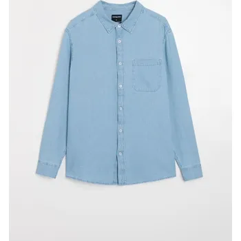 Pánská košile Sinsay - Bavlněná košile - modrá - 467HS-50J - 467HS-50J-3XL-1