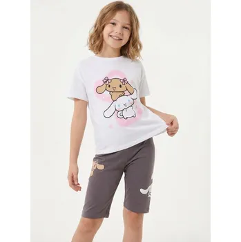 Dívčí oblečení Sinsay - Souprava topu a cyklistických kraťas Cinnamoroll - vícebarevná - 415HS-MLC - 415HS-MLC-104