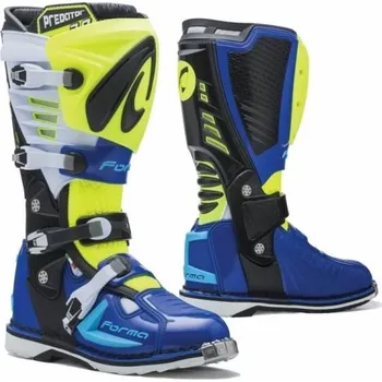 Moto obuv Moto boty FORMA PREDATOR 2.0 fluo žluto/bílo/modré (Velikost: 46) MCF_10708