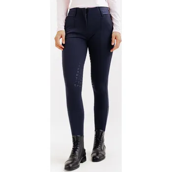 Jezdecké kalhoty CAPERLAN Dámské rajtky Full grip Be You 500 L MODRÁ