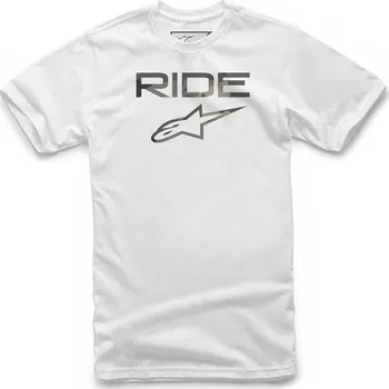 Pánská móda triko RIDE 2.0 CAMO, ALPINESTARS (bílá/camo) (Velikost: M) 1119-72006-20