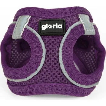 Vodítko pro psa Postroj pro psa Gloria Air Mesh Trek Star Nastavitelný Purpurová Velikost XXXS (18-20 cm)