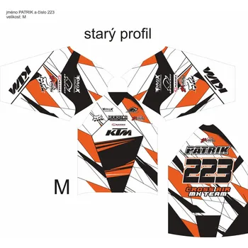 Moto dres Dres na zakázku Motokros, Enduro, MTB, BMX, DH, 24 2H1118100