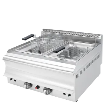 fritéza Dvojitá plynová fritéza VISVARDIS 15 + 15 L, 18 kW, NOVÁ