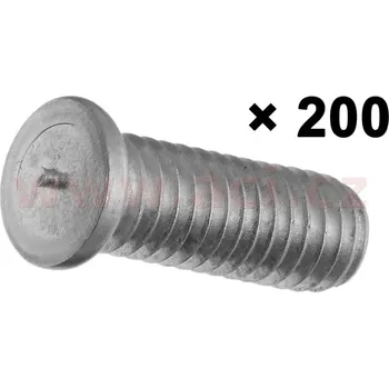 Nářadí na motocykly sada hlilníkových svorníků s příměsí hořčíku M4x12 (200 ks) 050273