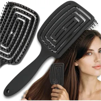 Ozdoba do vlasů J&W Dámský kartáč na vlasy Veraj černá One size