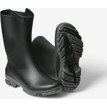 Pánské holínky SOLOGNAC Dětské lehké holínky z PVC 100 25/26 ČERNÁ|ŠEDÁ