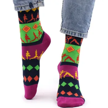 Pánské ponožky HAPPY HOP Bambusové ponožky Hop Hare FIALOVÁ|RŮŽOVÁ|ČERNÁ