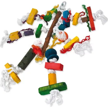 Hračka pro ptáka Bird Jewell hračka Pletenec závěsná dřevo - provaz 10 × 40cm