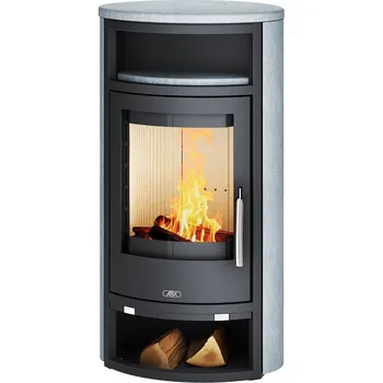 Krbová kamna Krbová kamna ABX Polar 6 černý korpus, mastek