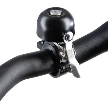 Příslušenství pro cyklistiku zvonek na kolo MINI PING BRASS BELL, OXFORD (černý plášť) BE157B